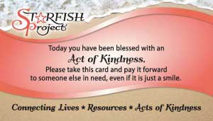 Starfish Project Pay it Forward Card